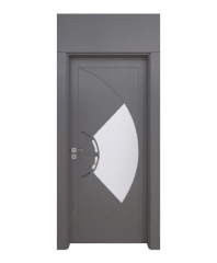 BY-6007V Porte intérieure Laqué Vitrée